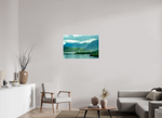 36 x 24″, Fujiflex Print Pacific Rainforest Cliffs