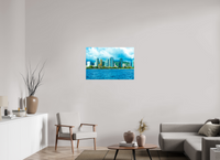 36 x 24″, Fujiflex Print Honolulu Skyline